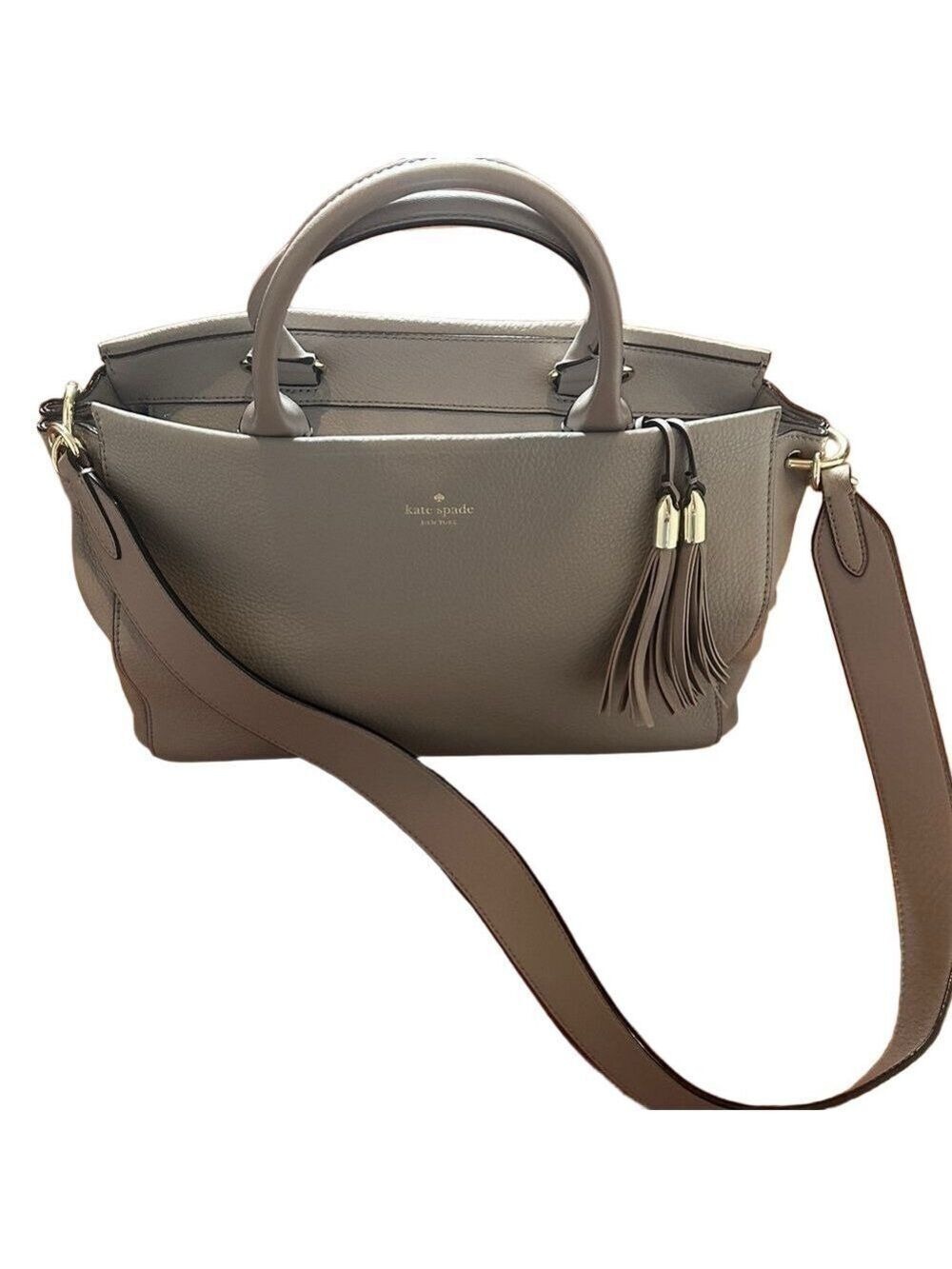 Kate Spade Grey Atwood Place Larson Crossbody Bag - Picture 8 of 16